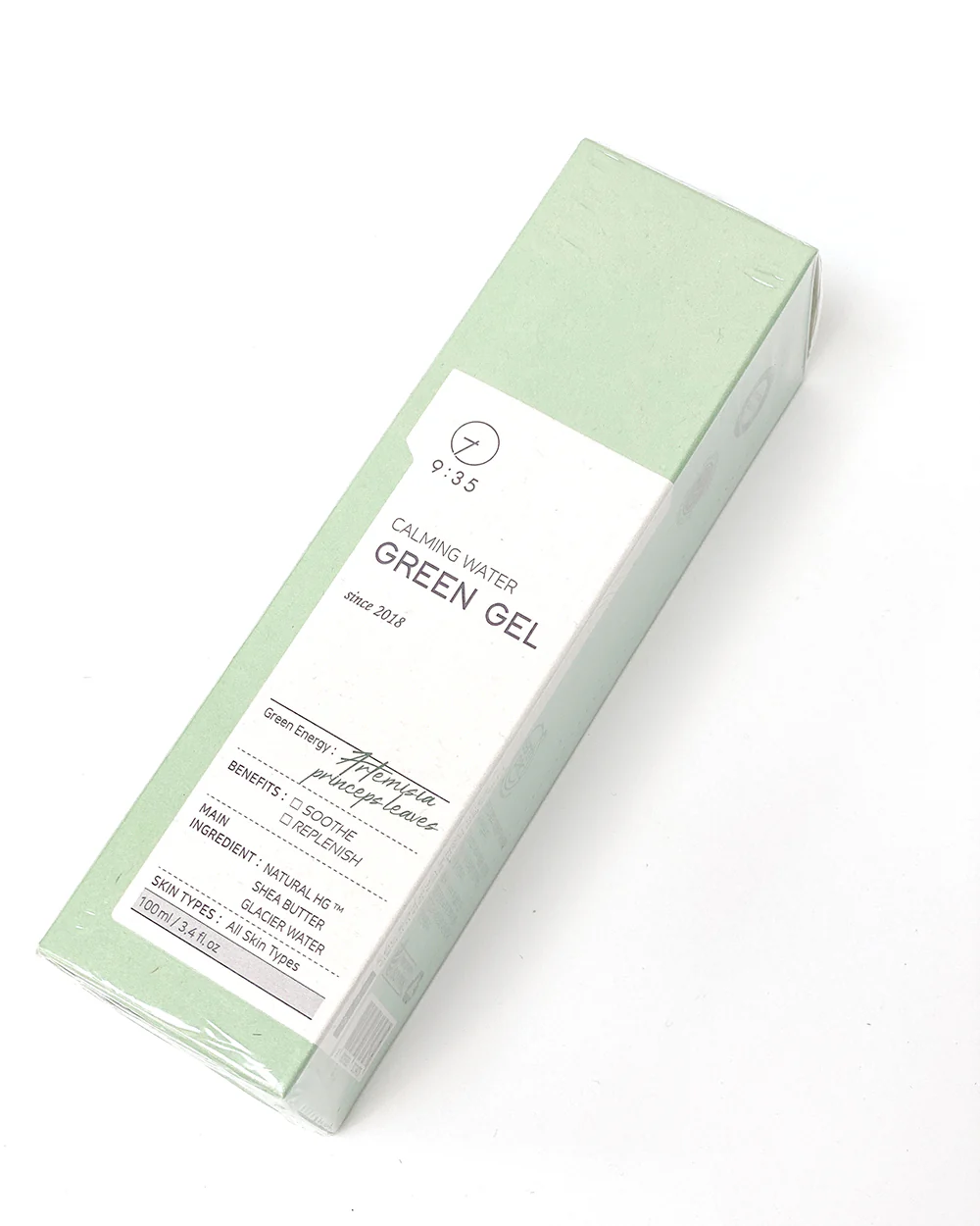 9:35 VALLATTO BEAUTY TIME CALMING WATER GREEN GEL 3.4 fl oz 100ml 9:35 발라또 뷰티 타임 카밍 워터 그린 젤 3.4 fl. oz. 100ml - Image 6