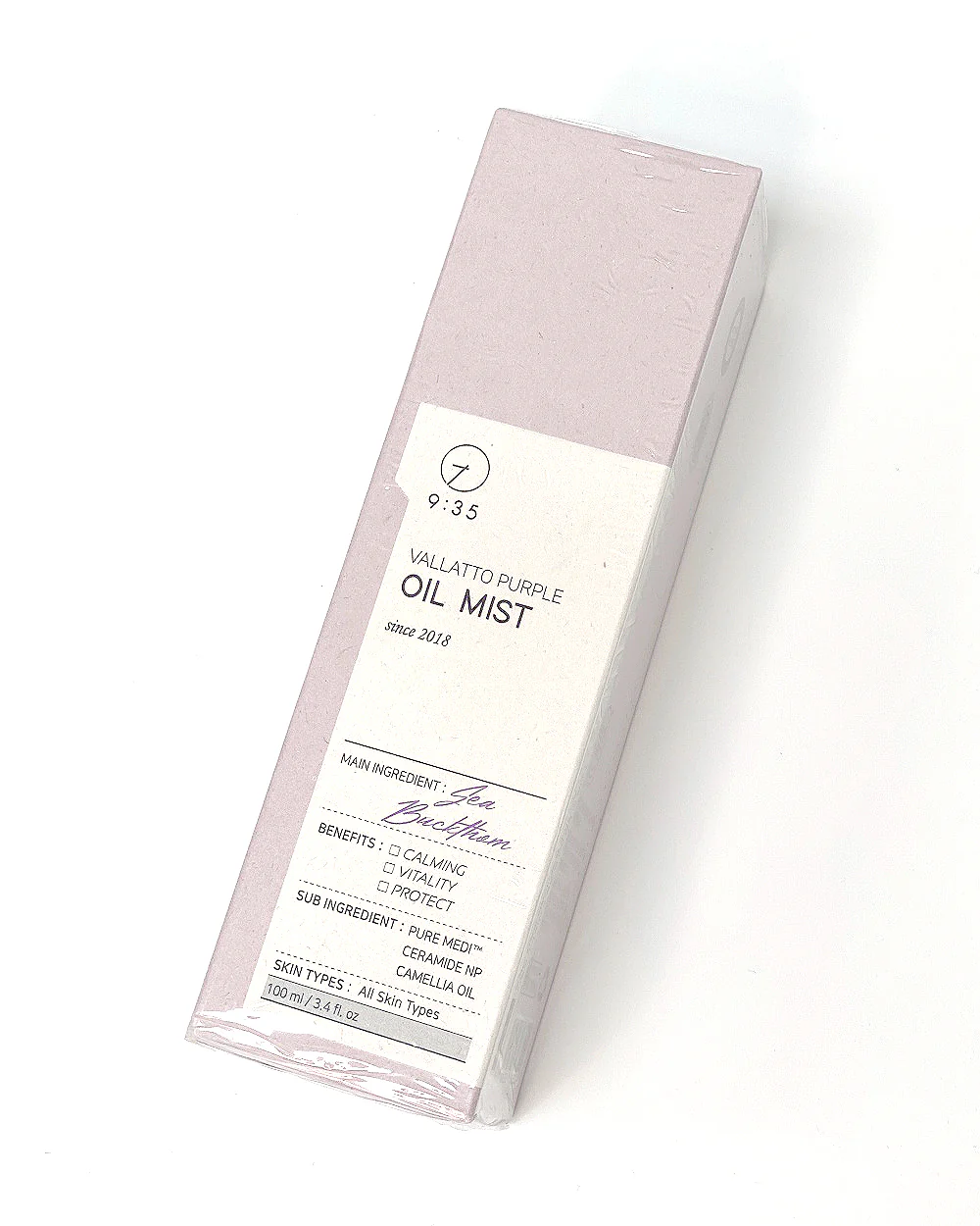 9:35 VALLATTO BEAUTY TIME VALLATTO PURPLE OIL MIST 3.4 fl oz 100ml 9:35 발라또 뷰티 타임 발라또 퍼플 오일 미스트 3.4 fl oz 100ml - Image 3