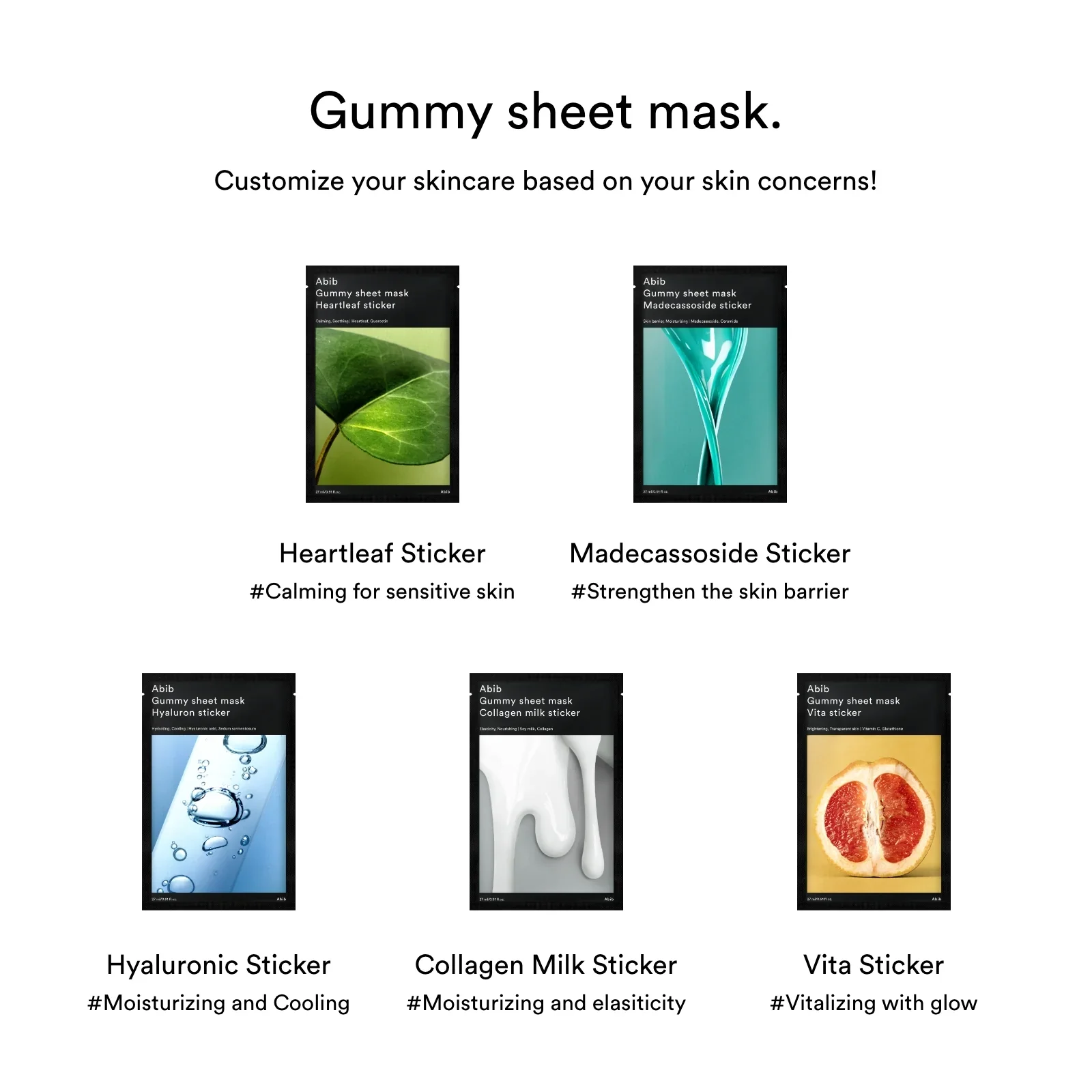 ABIB GUMMY SHEET MASK HYALURON STICKER 27ml x 10EA 아비브 껌딱지 시트 마스크 히알루론 스티커 27ml x 10매입 - Image 14