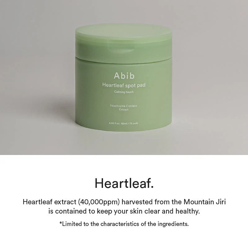 Abib Heartleaf spot pad 5.07 fl.oz. 150ml (80 pads) 아비브 어성초 스팟 패드 카밍터치 80매 - Image 7