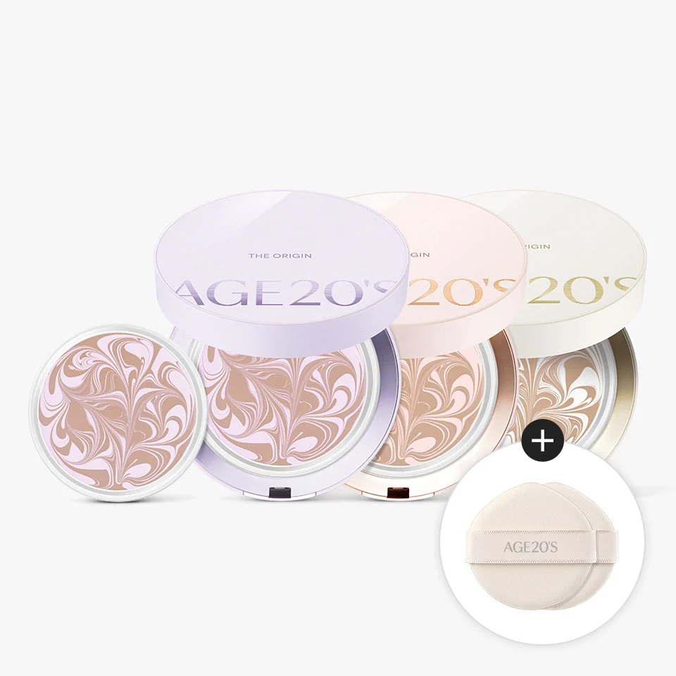 AGE 20’s The Origin Tone Curation Essence Pact SPF50+ PA+++ 에이지 투웨니스 디오리진 에센스 팩트 기획세트 SPF50+ PA+++ (본품+리필) - Image 2