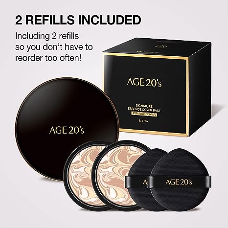 Age20's Signature Essence Cover Pact Intense Cover SPF50+ PA++++ 에이지투웨니스 시그니처 에센스 커버 팩트 인텐스 커버 SPF50+ PA++++ - Image 9