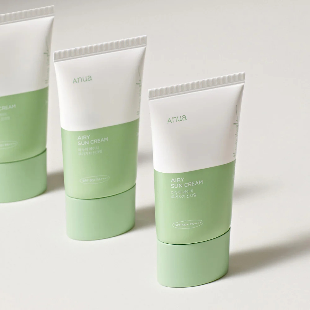 Anua Airy Sun Cream 50ml SPF50+PA++++ 아누아 에어리 무기자차 선크림 50ml SPF50+PA++++ - Image 4