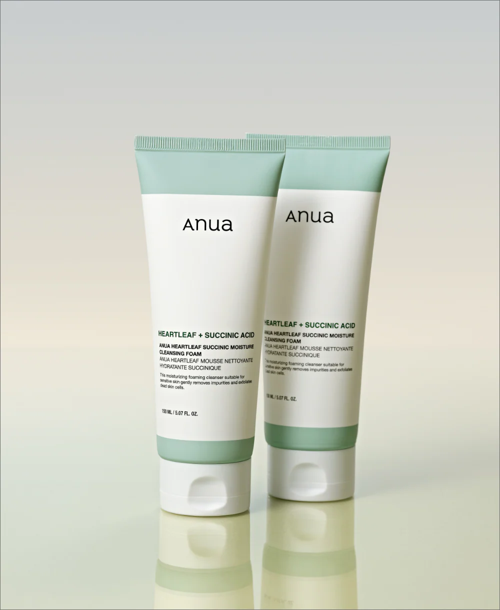 Anua Heartleaf Succinic Moisture Cleansing Foam 150ml / 5.07 fl. oz. 아누아 어성초 석시닉 모이스처 클렌징 폼 150ml / 5.07 fl. oz. - Image 3