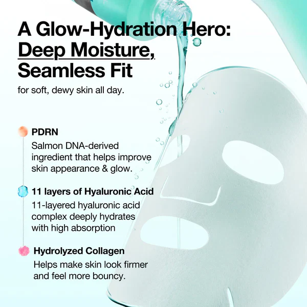 Anua PDRN Hyaluronic Acid Capsule 100 Serum Mask 10 Sheets 아누아 PDRN 히알루론산 캡슐 100 세럼 마스크 10매입 - Image 6