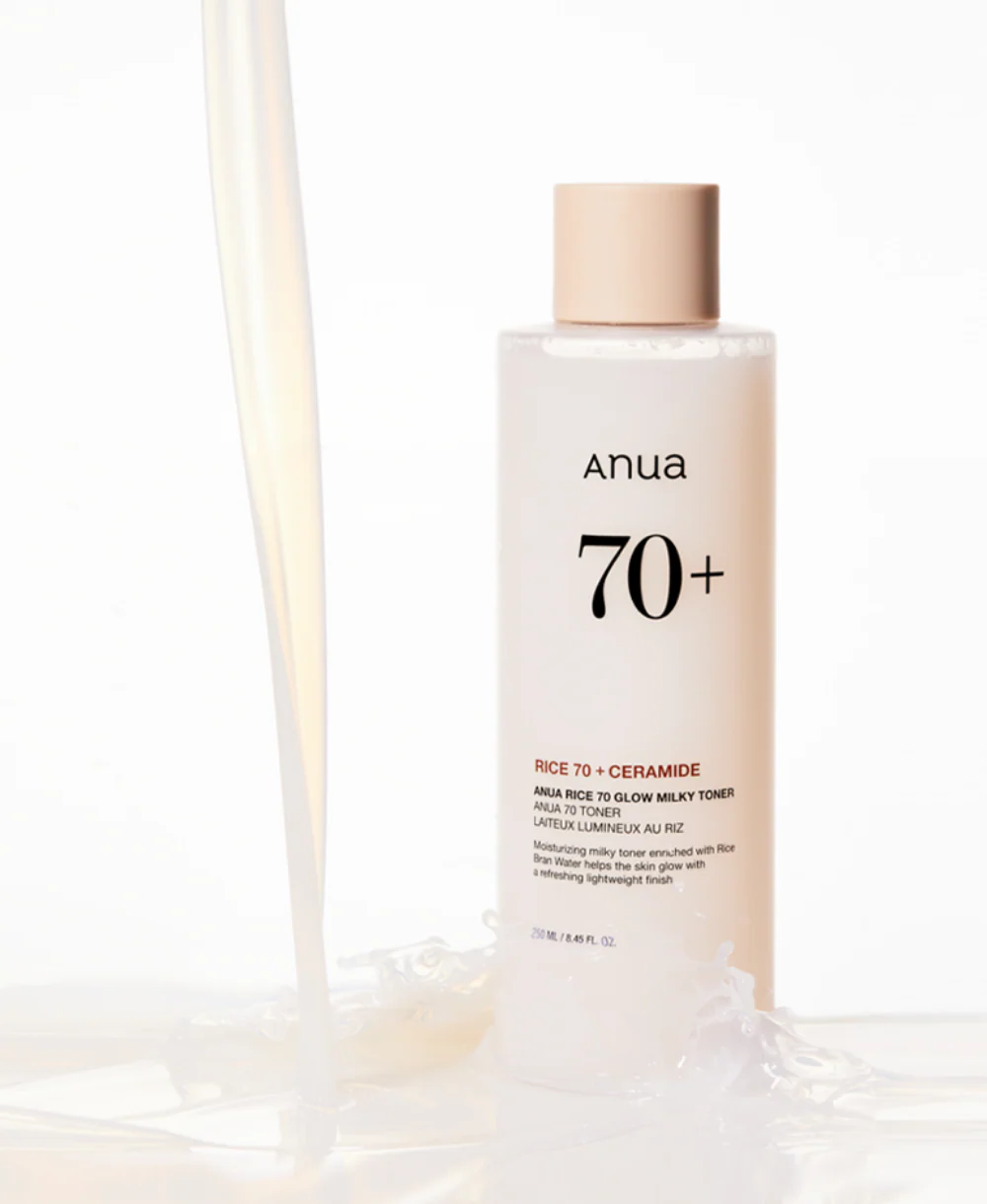 ANUA Rice 70 Glow Milky Toner 250ml / 8.45 fl.oz. 아누아 라이스 70 글로우 밀키 토너 250ml / 8.45 fl.oz. - Image 3