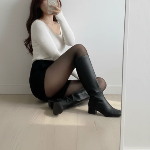 [쿠팡 베스트셀링🔥] Balance & Fit Winter Fleece Illusion Tights 밸런스앤핏 겨울 기모 착시스타킹 - Image 8
