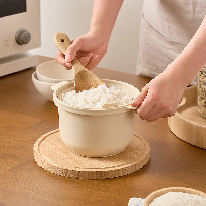 CALO BOWL Low Calorie Low Sugar Rice Cooker 칼로볼 전자레인지 저칼로리 저당밥솥 다이어트 저당질 Korean Rice Maker Microwave Steamer - Image 3