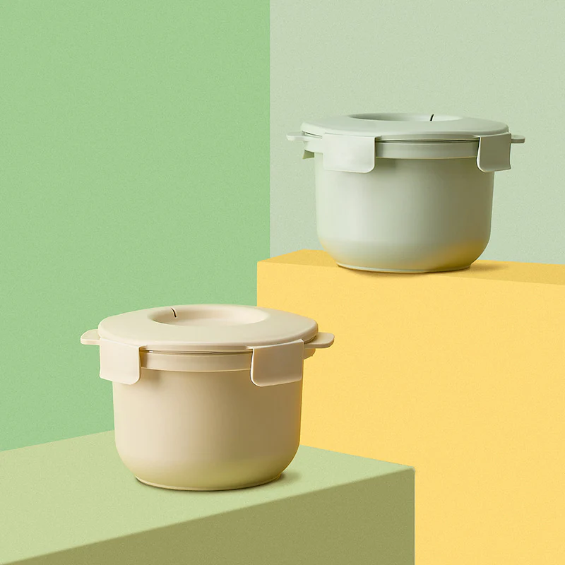 CALO BOWL Low Calorie Low Sugar Rice Cooker 칼로볼 전자레인지 저칼로리 저당밥솥 다이어트 저당질 Korean Rice Maker Microwave Steamer - Image 5