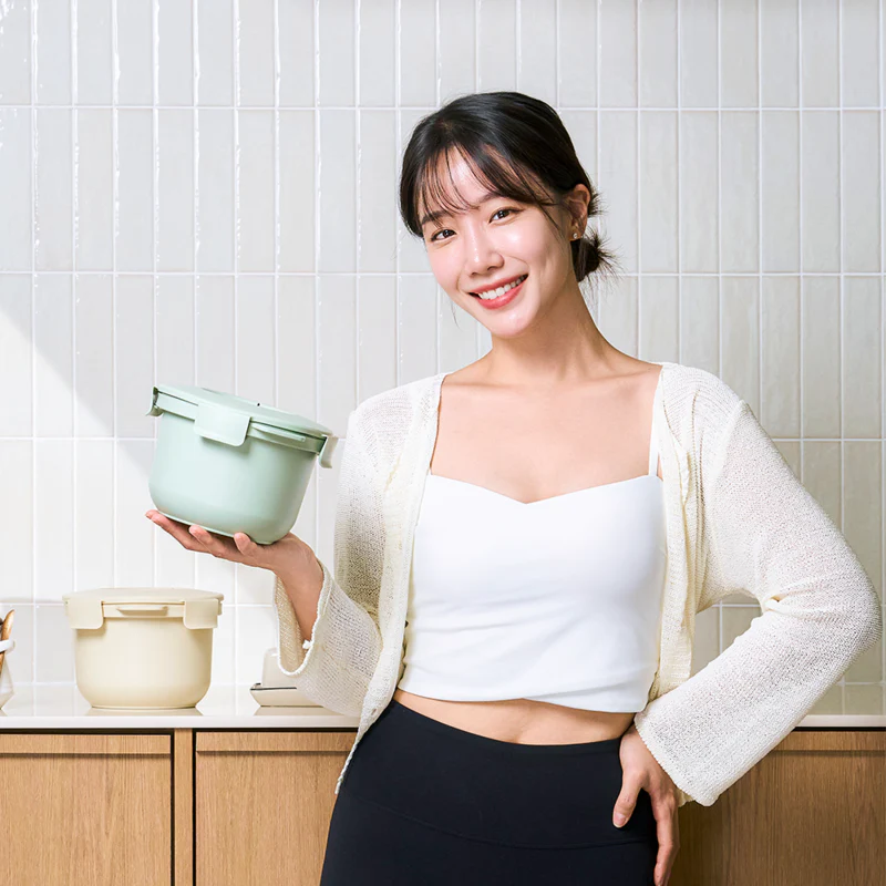 CALO BOWL Low Calorie Low Sugar Rice Cooker 칼로볼 전자레인지 저칼로리 저당밥솥 다이어트 저당질 Korean Rice Maker Microwave Steamer - Image 6