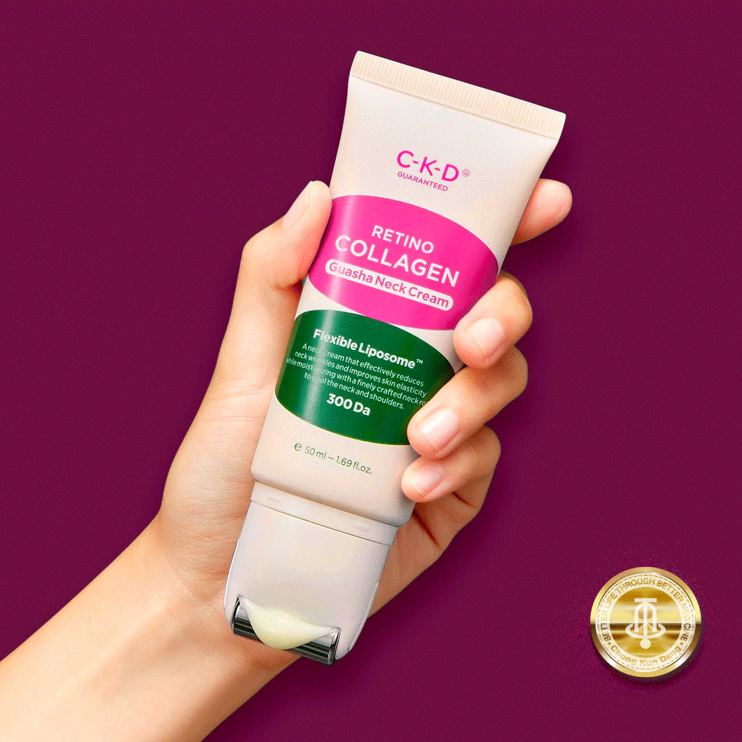 CKD Retino Collagen Guasha Neck Cream 50ml + Refill 50ml / 1.69 fl. oz. CKD 레티노 콜라겐 괄사 목주름 크림 본품 50ml + 리필 50ml - Image 4