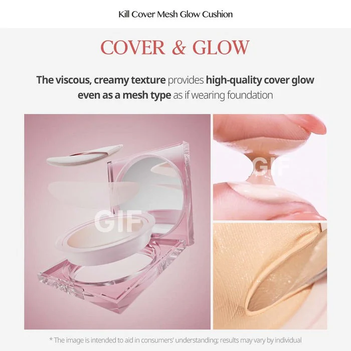 [CLIO] Kill Cover Mesh Glow Cushion 15g + Refill 15g SPF 50+ PA++++ 클리오 킬 커버 메쉬 글로우 쿠션 15g + 리필15g - Image 3