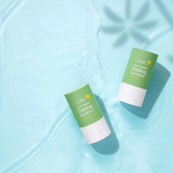 Kim Jeong Moon Aloe CURE+ Water Splash Cooling Sun Stick 23g SPF50+ PA++++ / 김정문알로에 라 센스 로에 큐어 워터 스플래쉬 쿨링 선스틱 23g SPF50+ PA++++ - Image 5