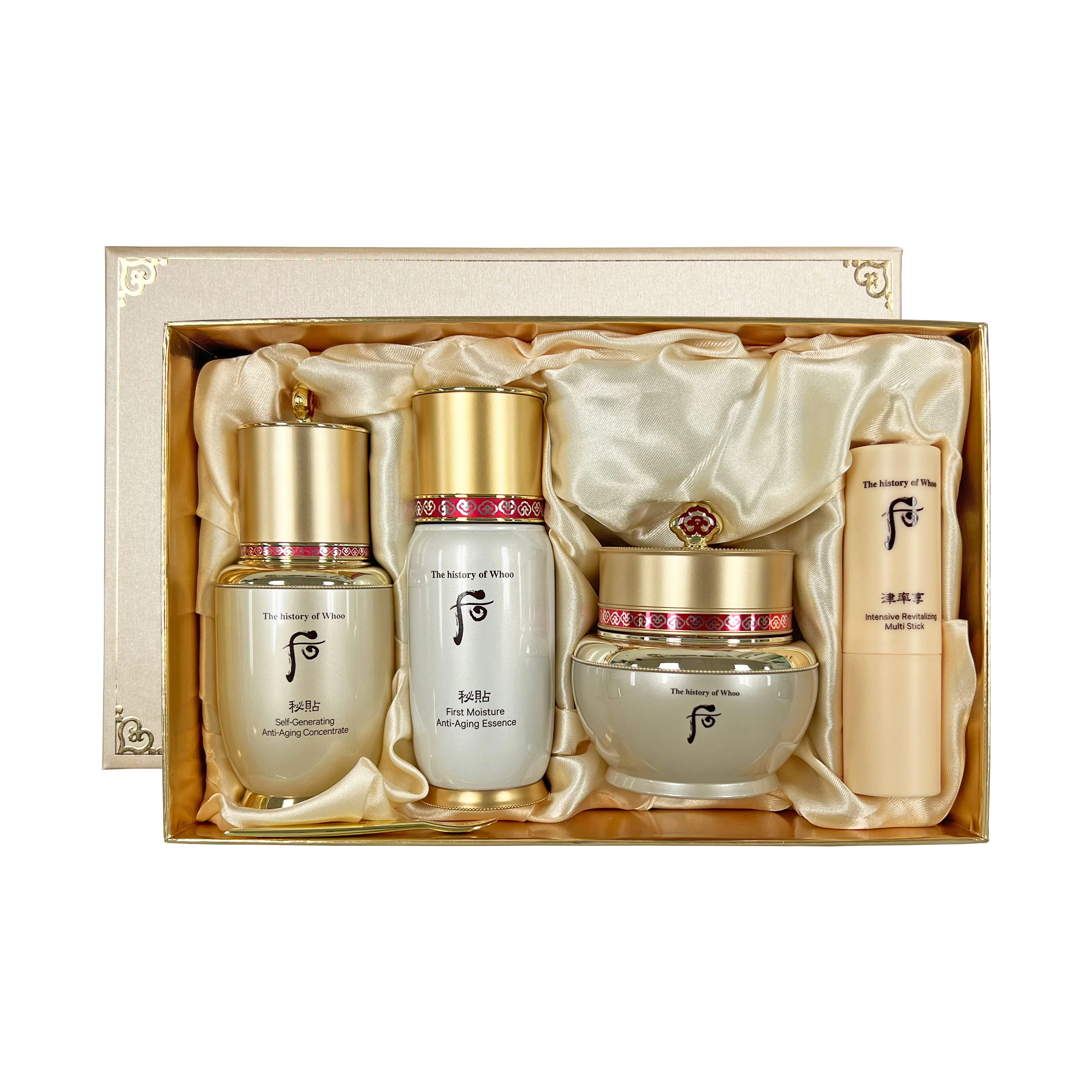 Newest 2025ver** The history of Whoo Bichup Royal Anti-Aging Duo Special Set with Jinyulhyang Multi Stick / 더 후 비첩 로얄 안티에이징 진율향 멀티스틱 스페셜 세트