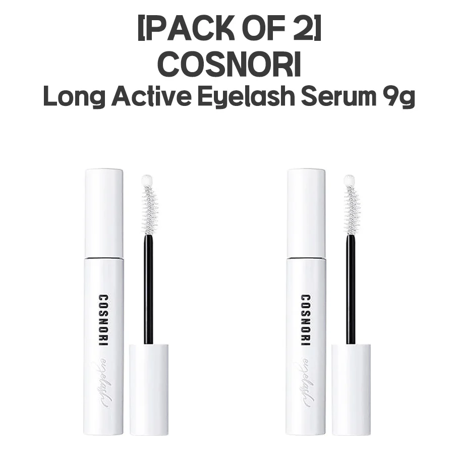 [PACK OF 2] COSNORI Long Active Eyelash Serum 9g + COSNORI Eyelash Tinting Black Lash Nourishing Serum 9g SET 코스노리 롱 액티브 아이래쉬 세럼 속눈썹영양제 9g + 코스노리 아이래쉬 틴팅 세럼 비건 블랙 속눈썹영양제 9g - Image 4