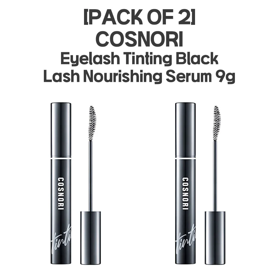 [PACK OF 2] COSNORI Long Active Eyelash Serum 9g + COSNORI Eyelash Tinting Black Lash Nourishing Serum 9g SET 코스노리 롱 액티브 아이래쉬 세럼 속눈썹영양제 9g + 코스노리 아이래쉬 틴팅 세럼 비건 블랙 속눈썹영양제 9g - Image 5