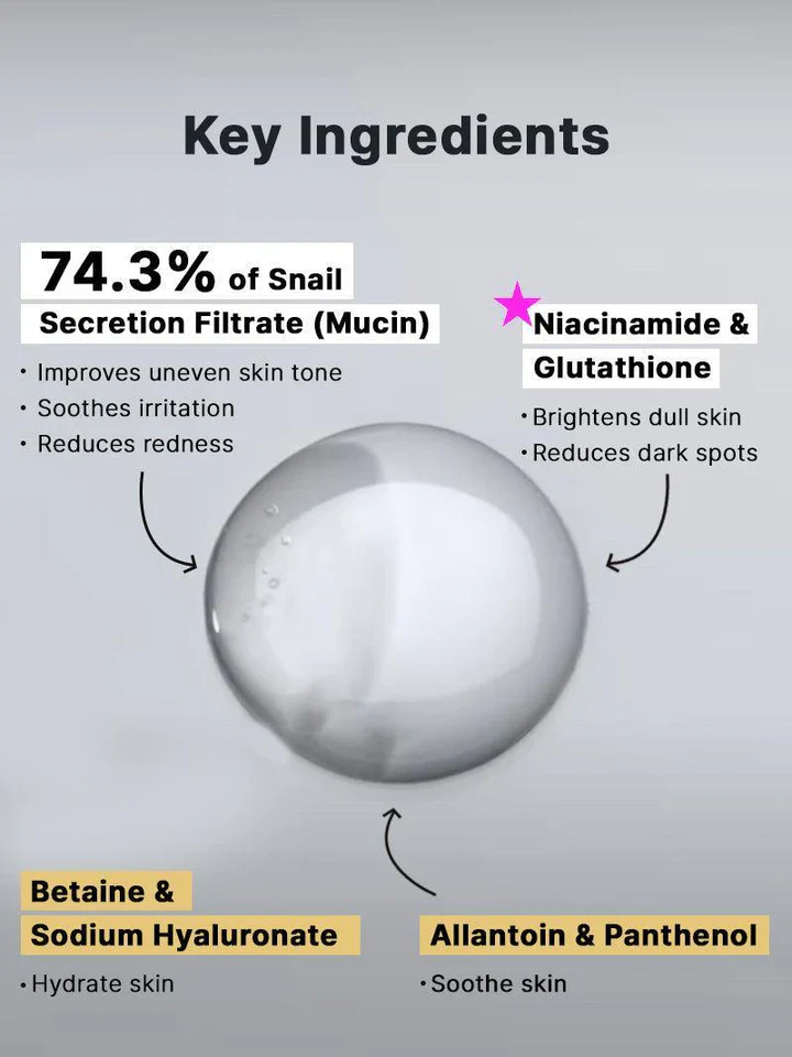COSRX Advanced Snail Radiance Dual Essence 80mL 코스알엑스 어드벤스드 스네일 래디언스 듀얼 에센스 80mL - Image 6