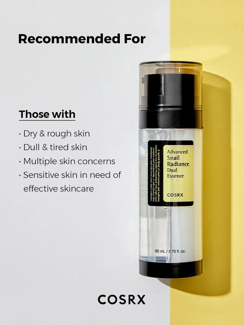 COSRX Advanced Snail Radiance Dual Essence 80mL 코스알엑스 어드벤스드 스네일 래디언스 듀얼 에센스 80mL - Image 9