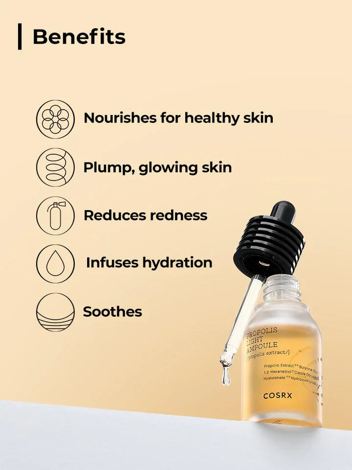 ***CLEARANCE COSRX Full Fit Propolis Light Ampoule 30mL / 1.35 fl. oz. 코스알엑스 풀핏 프로폴리스 라이트 앰플 30mL / 1.35 fl. oz. - Image 6