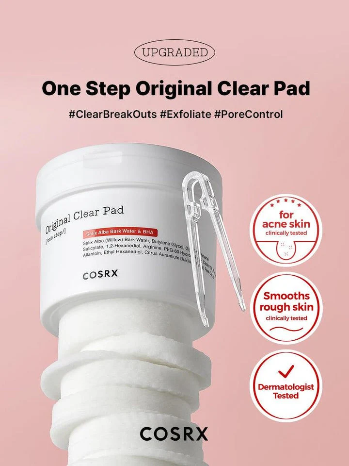 COSRX One Step Original Clear Pad 90Pads 6.25 fl. oz. 코스알엑스 원스텝 오리지널 클리어 패드 90매 - Image 6