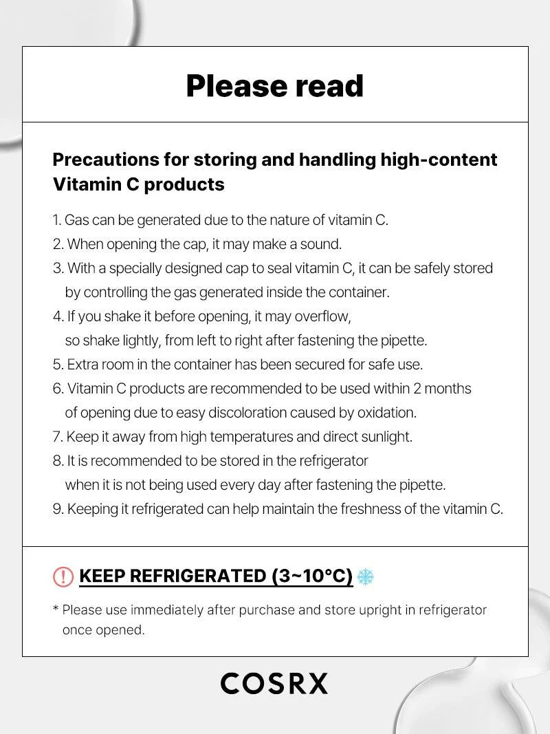 COSRX The Vitamin C 23 Serum 20g 0.70 oz. 코스알엑스 더 비타민 씨 23 세럼 20g 0.70 oz. - Image 20