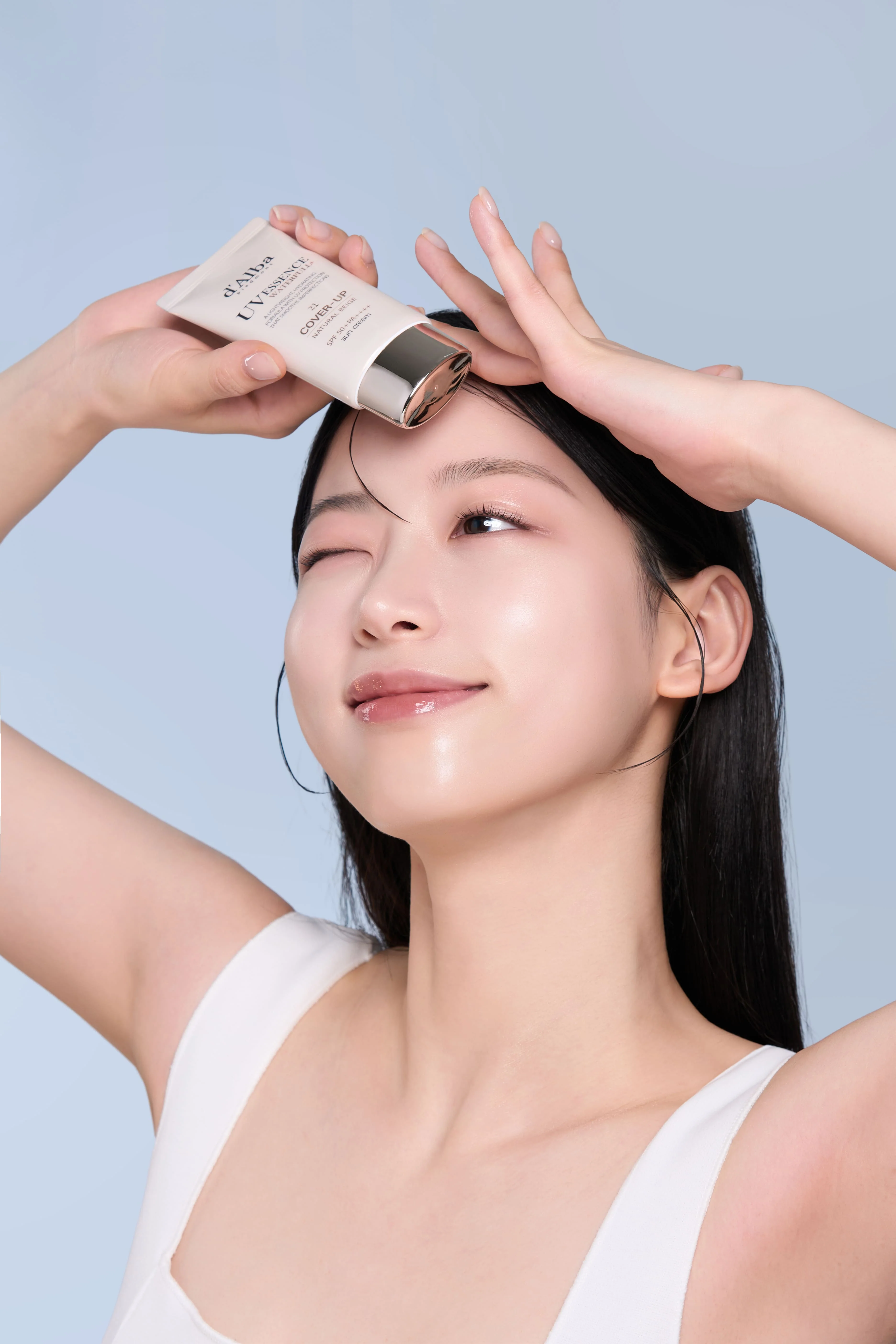 d’Alba Waterfull Tone-Up Sun Cream Natural Cover Beige SPF50+ PA++++ 50ml 달바 워터풀 톤업 선크림 커버 베이지 SPF50+ PA++++ 50ml - Image 4