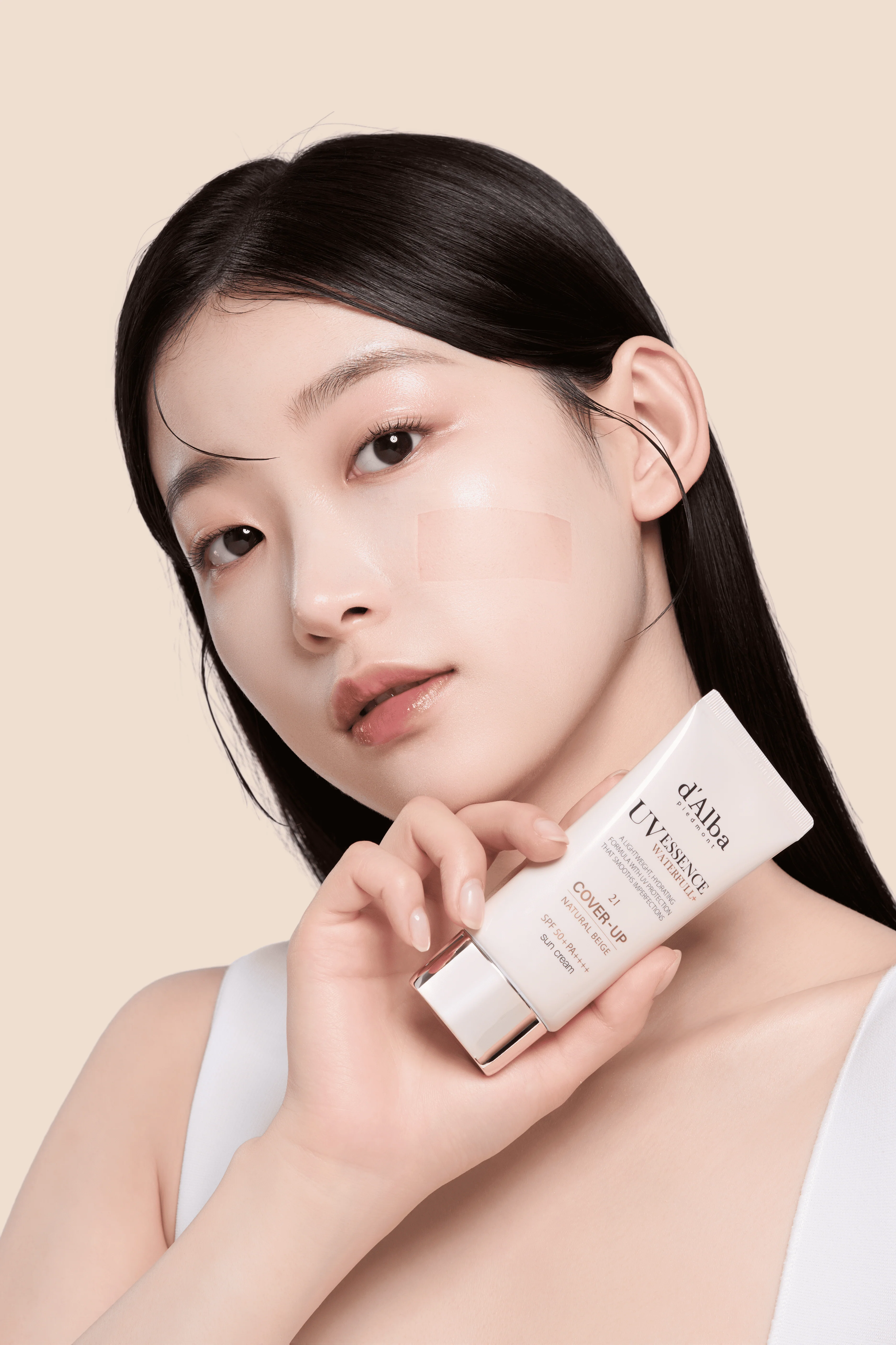 d’Alba Waterfull Tone-Up Sun Cream Natural Cover Beige SPF50+ PA++++ 50ml 달바 워터풀 톤업 선크림 커버 베이지 SPF50+ PA++++ 50ml - Image 5