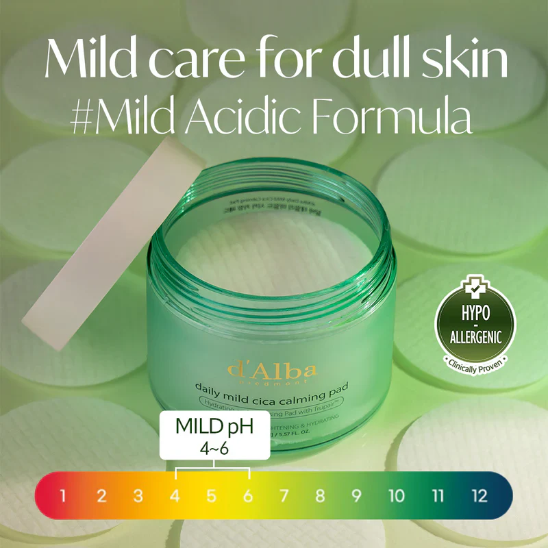 d'Alba Daily Mild Cica Calming Pad 달바 데일리 마일드 시카 카밍 패드 - Image 5