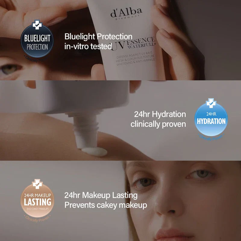 d'Alba Waterfull Essence Sunscreen 50ml SPF 50+ PA++++ / 달바 워터풀 에센스 선크림 50ml SPF 50+ PA++++ - Image 6