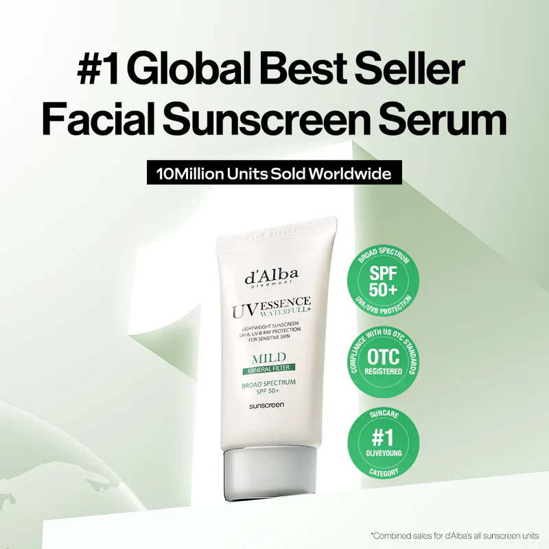 d'Alba Waterfull Mild Mineral Filter Sunscreen SPF 50+ 50ml / 1.69 fl. oz. 달바 워터풀 마일드 선크림 SPF 50+ 50ml / 1.69 fl. oz. - Image 3