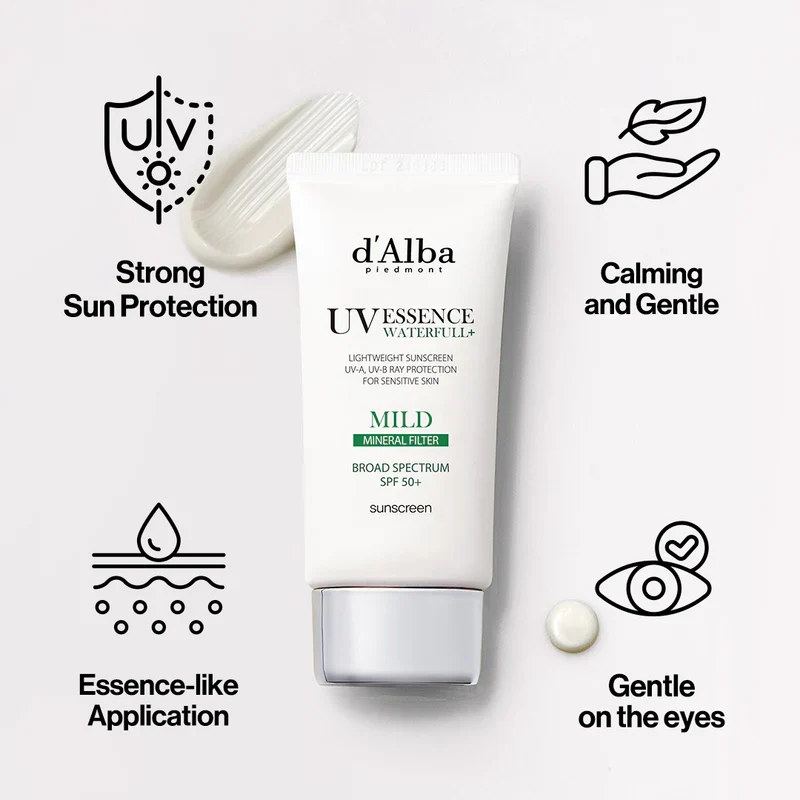 d'Alba Waterfull Mild Mineral Filter Sunscreen SPF 50+ 50ml / 1.69 fl. oz. 달바 워터풀 마일드 선크림 SPF 50+ 50ml / 1.69 fl. oz. - Image 8