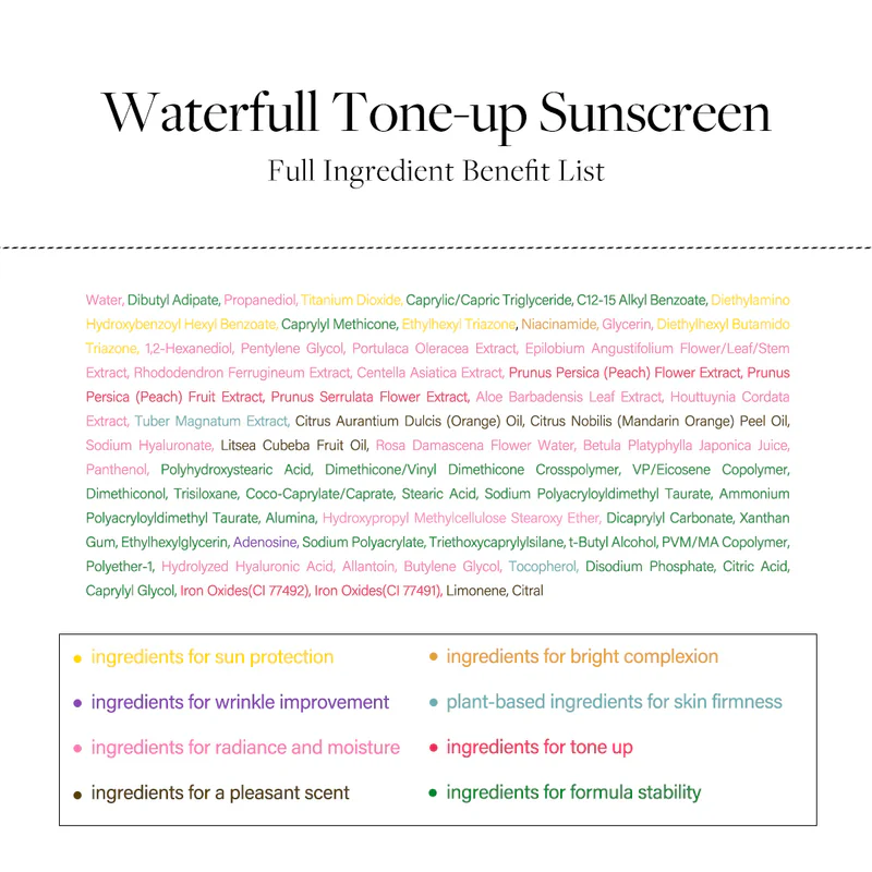 d'Alba Waterfull Tone-up Sunscreen 50ml SPF 50+ PA++++ / 달바 워터풀 톤업 선크림 50ml SPF 50+ PA++++ - Image 8