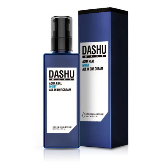 DASHU Men's Aqua Real Moist All-in-One Cream 153ml 다슈 맨즈 아쿠아 리얼 모이스트 올인원크림 153ml - Image 3