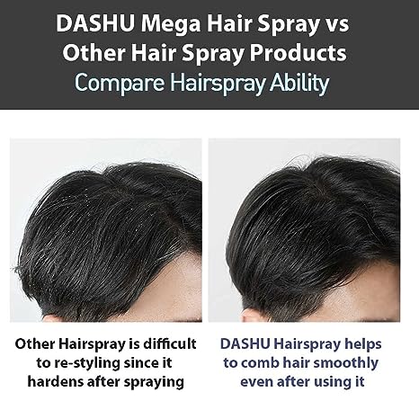 DASHU FOR MEN MEGA HOLD SUPER SPRAY 250ml 다슈 포맨 메가 홀드 슈퍼 스프레이 250ml - Image 6