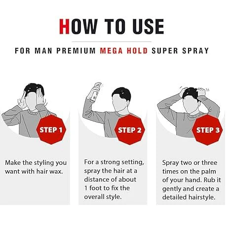 DASHU FOR MEN MEGA HOLD SUPER SPRAY 250ml 다슈 포맨 메가 홀드 슈퍼 스프레이 250ml - Image 7