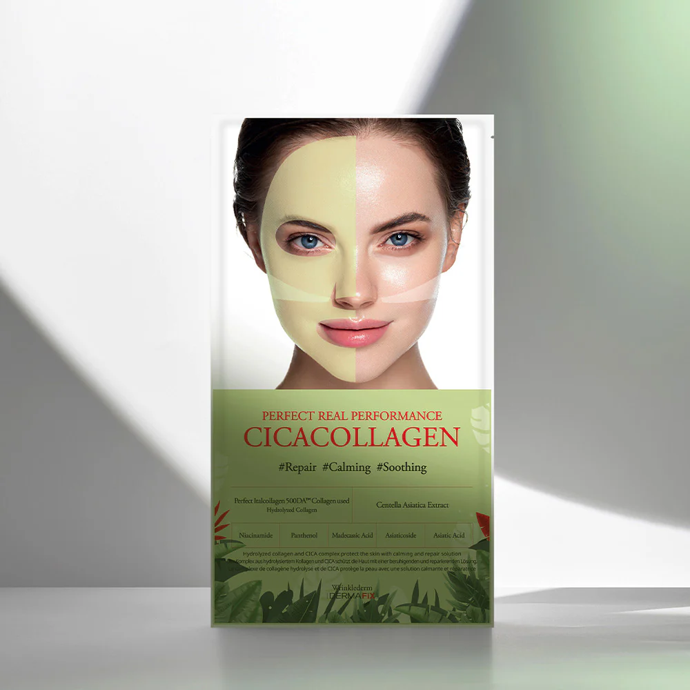 DERMAFIX Perfect Real Performance CICA Collagen Mask 8EA 더마픽스 퍼펙트 리얼 퍼포먼스 시카콜라겐 8매입 - Image 3