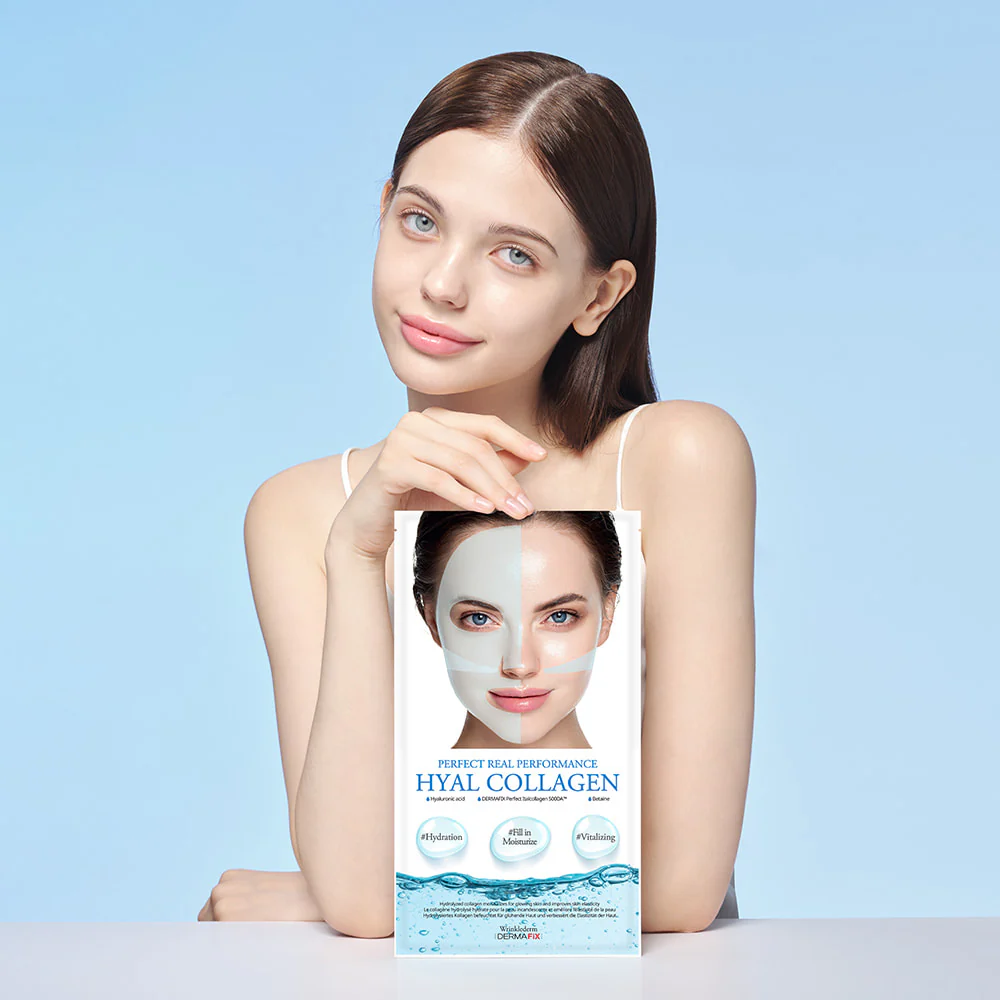 DERMAFIX Perfect Real Performance Hyal Collagen Mask 8EA 더마픽스 퍼펙트 리얼 퍼포먼스 히알콜라겐 8매입