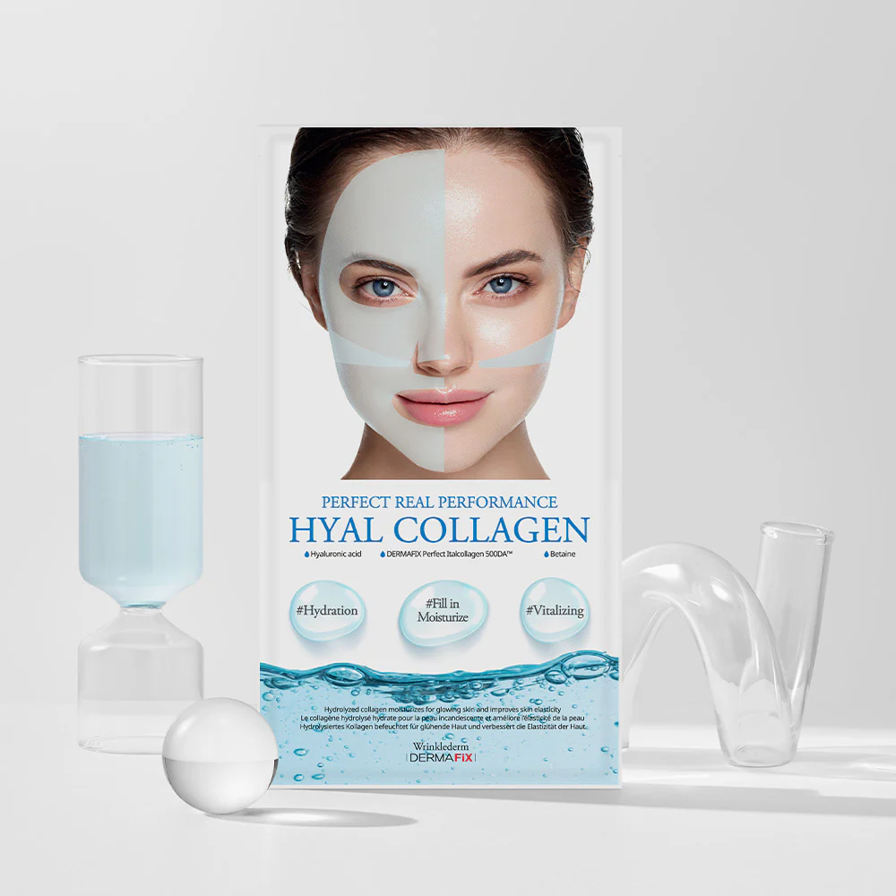DERMAFIX Perfect Real Performance Hyal Collagen Mask 8EA 더마픽스 퍼펙트 리얼 퍼포먼스 히알콜라겐 8매입 - Image 3