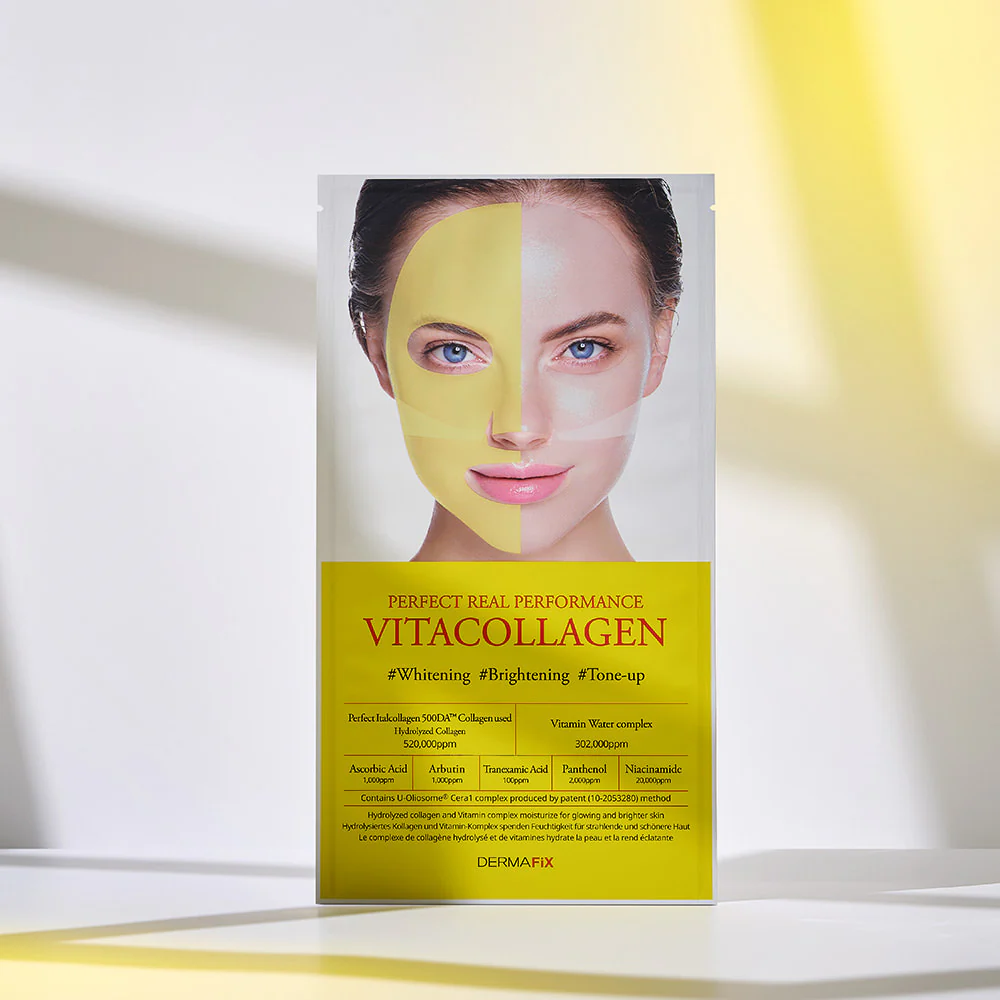 DERMAFIX Perfect Real Performance Vita Collagen Mask 8EA 더마픽스 퍼펙트 리얼 퍼포먼스 비타콜라겐 8매입 - Image 3