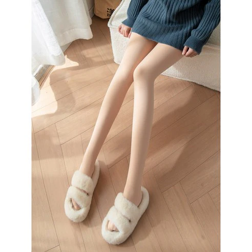 Double Lane Mink Fleece Lined Thermal Pantyhose Stocking 더블레인 따뜻하면서 다리 얇아보이는 겨울 융털 기모 스타킹 - Image 7