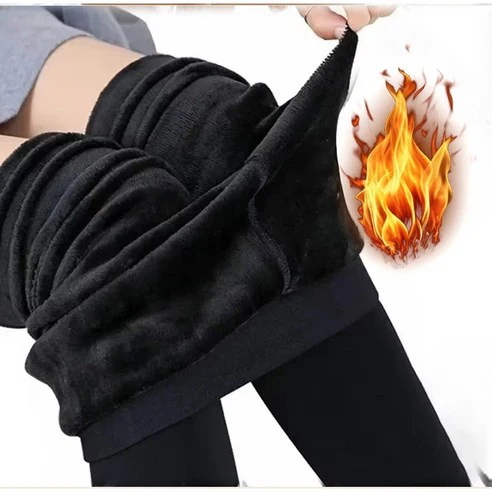 Double Lane Mink Fleece Lined Thermal Pantyhose Stocking 더블레인 따뜻하면서 다리 얇아보이는 겨울 융털 기모 스타킹 - Image 9