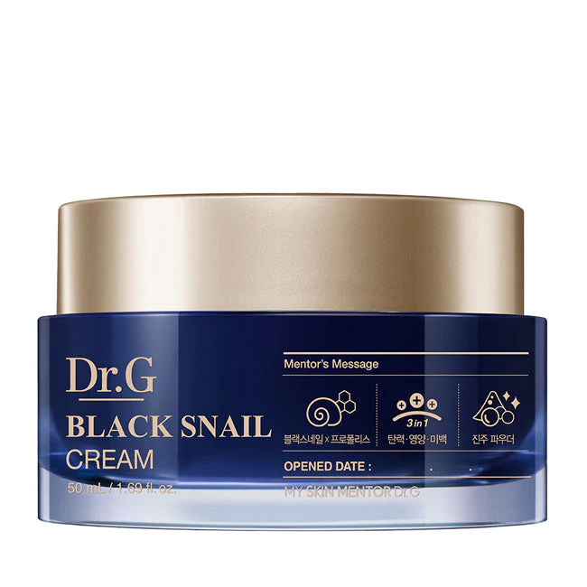 Dr.G BLACK SNAIL CREAM 50ml 닥터지 블랙 스네일 안티에이징 크림 50ml - Image 2