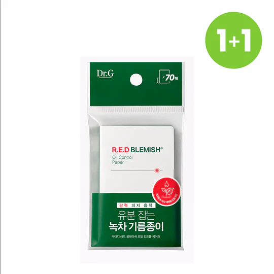 [2EA] Dr.G R.E.D B.LEMISH Oil Control Paper 닥터지 레드 블레미쉬 오일 컨트롤 페이퍼