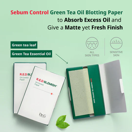 [2EA] Dr.G R.E.D B.LEMISH Oil Control Paper 닥터지 레드 블레미쉬 오일 컨트롤 페이퍼 - Image 7