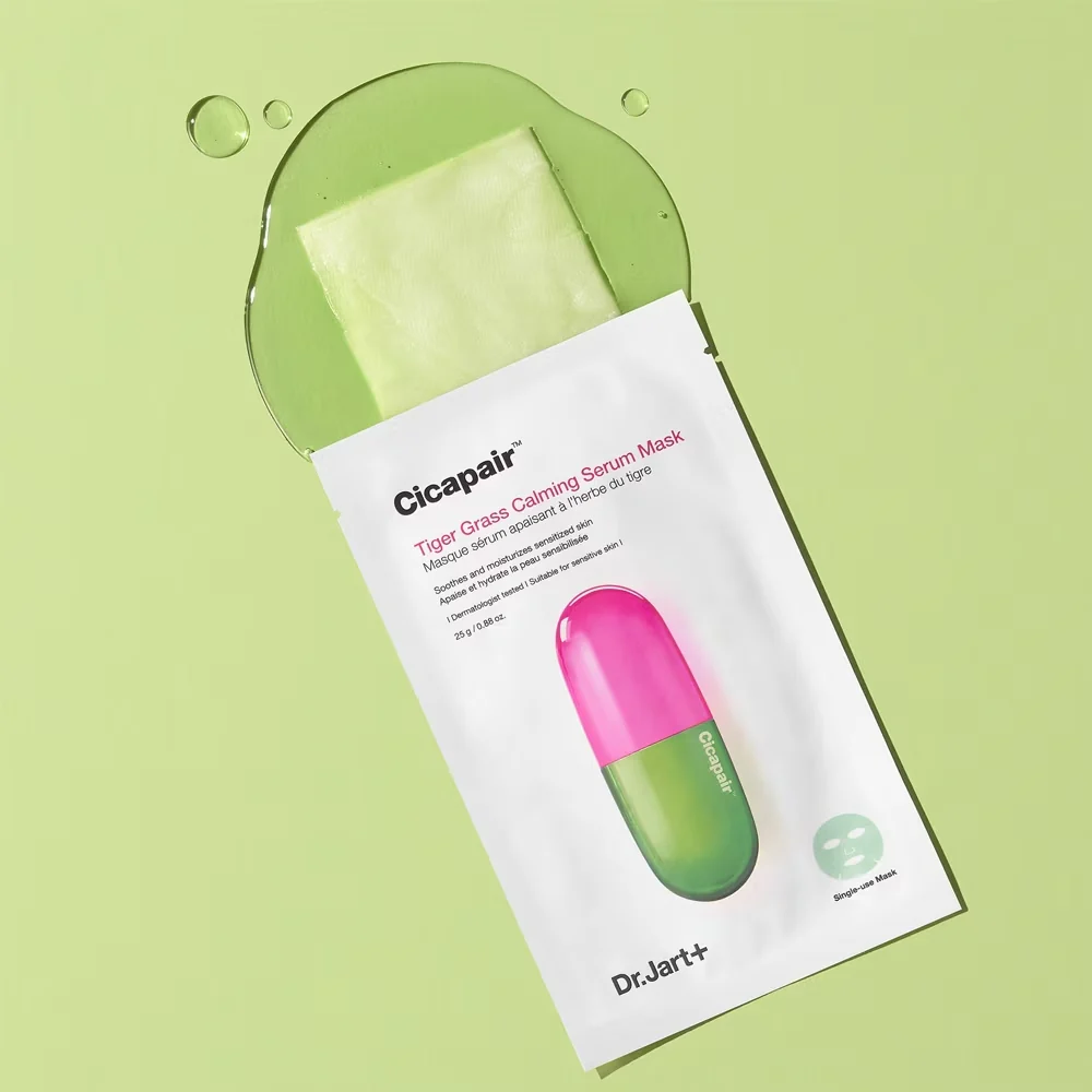 Dr. Jart CICAPAIR™ TIGER GRASS CALMING SERUM MASK 5EA 닥터자르트 시카페어 카밍 세럼 마스크 (5매) - Image 3