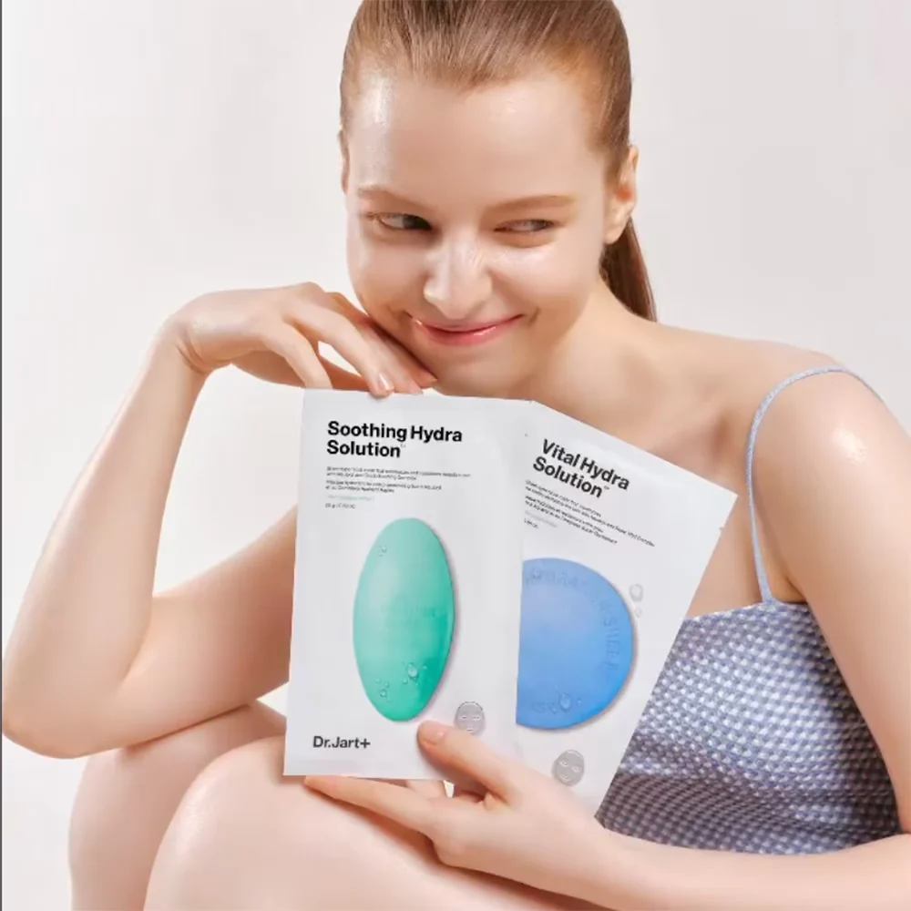 Dr. Jart DERMASK™ WATER JET VITAL HYDRA SOLUTION™ FACE MASK 5EA 닥터자르트 더마스크 워터젯 바이탈 하이드라 솔루션 5매 - Image 6