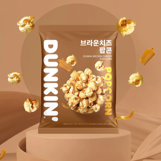[PACK OF 5] DUNKIN Brown Cheese Popcorn 75g 던킨 브라운 치즈 팝콘 75g - Image 3