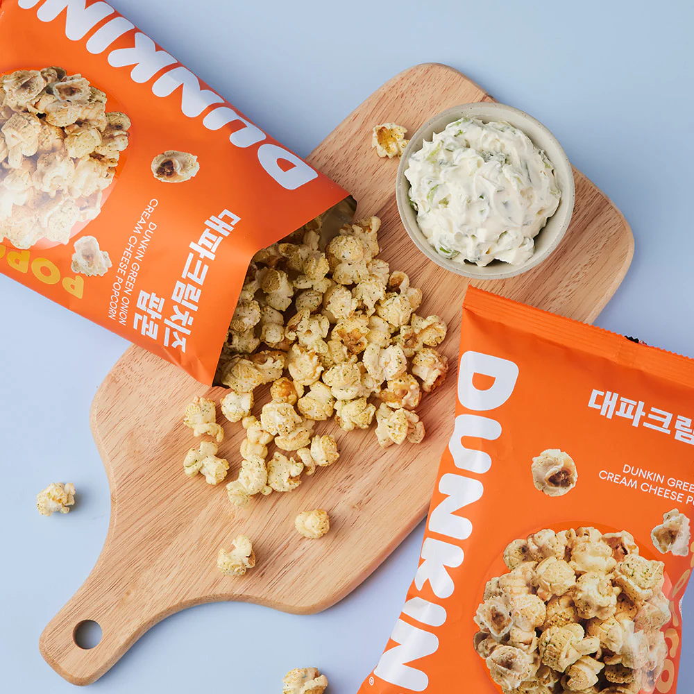 DUNKIN Green Onion Cream Cheese Popcorn 15g / 80g 던킨 대파크림치즈 팝콘 15g / 80g - Image 2