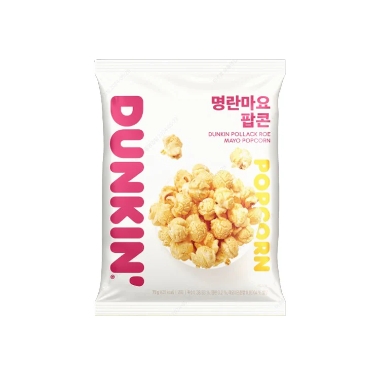 [PACK OF 5] DUNKIN Pollack Roe Mayo Popcorn 75g 던킨 명란마요 팝콘 75g - Image 2