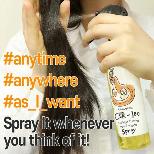 Elizavecca Cer-100 Collagen Coating Hair A+ Muscle Spray 250 ml 엘리자베카 콜라겐 코팅 헤어 A+ 스프레이 CER-100 250 ml - Image 6